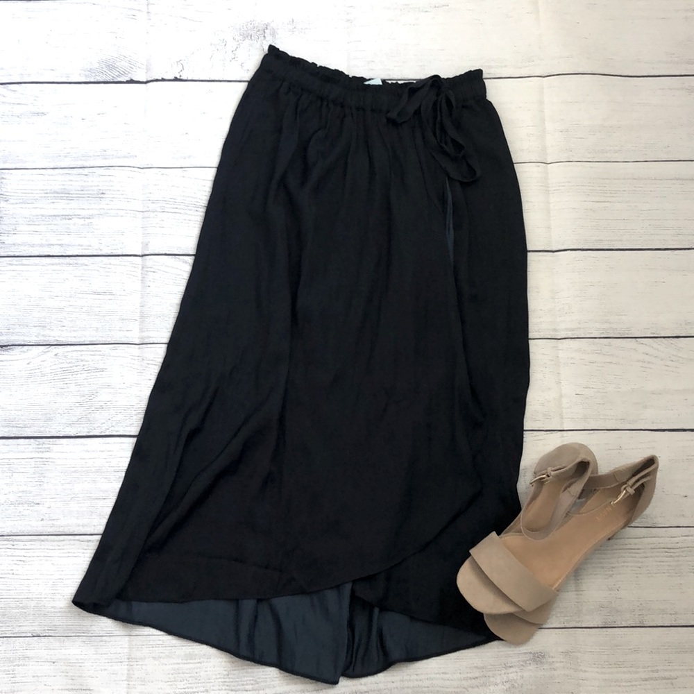 Loft Midi Wrap Skirt